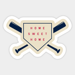 Home Sweet Home baseball design Sticker